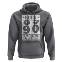 90th Birthday Hoodie Built 90 Years Ago All Parts Original Gifts