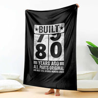 80th Birthday Throw Blanket Built 80 Years Ago All Parts Original Gifts