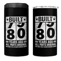 80th Birthday 4 in 1 Can Cooler Tumbler Built 80 Years Ago All Parts Original Gifts