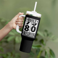 80th Birthday Tumbler With Handle Built 80 Years Ago All Parts Original Gifts