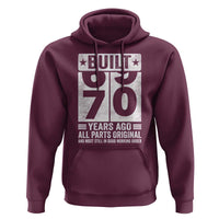 70th Birthday Hoodie Built 70 Years Ago All Parts Original Gifts
