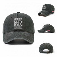 70th Birthday Washed Cotton Baseball Cap Built 70 Years Ago All Parts Original Gifts