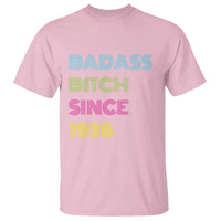 Funny 90th Birthday T Shirt Retro Vintage Badass Bih Since 1936