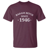 Funny 80th Birthday T Shirt Badass Bih Since 1946