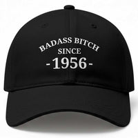 Funny 70th Birthday Baseball Cap Badass Bih Since 1956