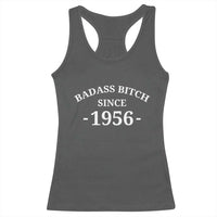 Funny 70th Birthday Racerback Tank Top Badass Bih Since 1956