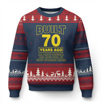 Funny 70th Birthday Ugly Christmas Sweater Galaxy Built 70 Years Ago Parts Original