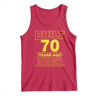 Funny 70th Birthday Tank Top Galaxy Built 70 Years Ago Parts Original