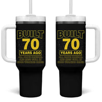 Funny 70th Birthday Tumbler With Handle Galaxy Built 70 Years Ago Parts Original