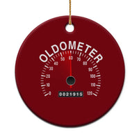 Funny 60th Birthday Ceramic Ornament Oldometer Odometer 60 Year Old Joke