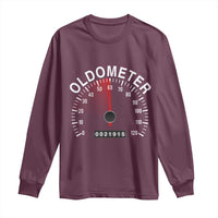 Funny 60th Birthday Long Sleeve Shirt Oldometer Odometer 60 Year Old Joke