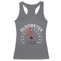 Funny 60th Birthday Racerback Tank Top Oldometer Odometer 60 Year Old Joke