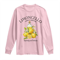 Vintage Limoncello Lemon Liqueur Long Sleeve Shirt Italian Summer Letter Fruit Printed Graphic
