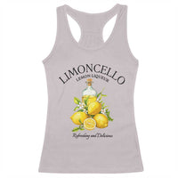 Vintage Limoncello Lemon Liqueur Racerback Tank Top Italian Summer Letter Fruit Printed Graphic