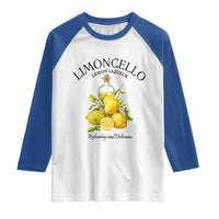 Vintage Limoncello Lemon Liqueur Raglan Shirt Italian Summer Letter Fruit Printed Graphic