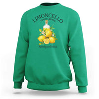 Vintage Limoncello Lemon Liqueur Sweatshirt Italian Summer Letter Fruit Printed Graphic