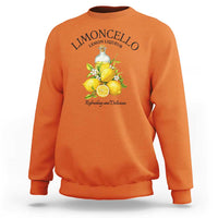 Vintage Limoncello Lemon Liqueur Sweatshirt Italian Summer Letter Fruit Printed Graphic