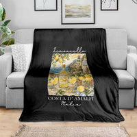 Limoncello Amalfi Coast Throw Blanket Lemon Lover Italian Summer Fruit