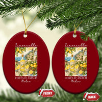 Limoncello Amalfi Coast Ceramic Ornament Lemon Lover Italian Summer Fruit