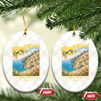 Amalfi Coast La Dolce Vita Italy Ceramic Ornament Vintage Summer Amalfi Coast