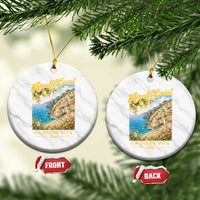 Amalfi Coast La Dolce Vita Italy Ceramic Ornament Vintage Summer Amalfi Coast