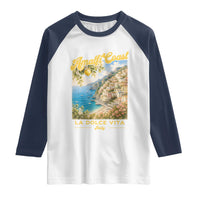Amalfi Coast La Dolce Vita Italy Raglan Shirt Vintage Summer Amalfi Coast