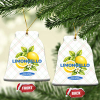 Vintage Limoncello Lemon Liqueur Ceramic Ornament Citrus Fruit Botanical Italian Summer Graphic
