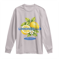Vintage Limoncello Lemon Liqueur Long Sleeve Shirt Citrus Fruit Botanical Italian Summer Graphic