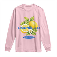 Vintage Limoncello Lemon Liqueur Long Sleeve Shirt Citrus Fruit Botanical Italian Summer Graphic