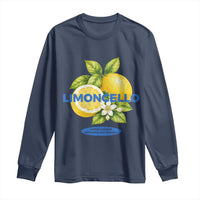 Vintage Limoncello Lemon Liqueur Long Sleeve Shirt Citrus Fruit Botanical Italian Summer Graphic