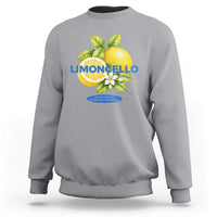 Vintage Limoncello Lemon Liqueur Sweatshirt Citrus Fruit Botanical Italian Summer Graphic
