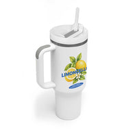 Vintage Limoncello Lemon Liqueur Tumbler With Handle Citrus Fruit Botanical Italian Summer Graphic