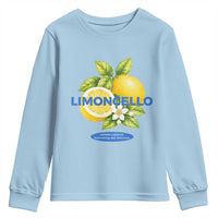 Vintage Limoncello Lemon Liqueur Youth Sweatshirt Citrus Fruit Botanical Italian Summer Graphic