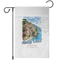 Amalfi Coast Garden Flag La Dolce Vita Italy Coastal Village Vintage Mediterranean Paradise