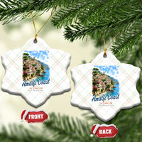 Amalfi Coast Ceramic Ornament La Dolce Vita Italy Coastal Village Vintage Mediterranean Paradise