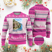 Amalfi Coast Ugly Christmas Sweater La Dolce Vita Italy Coastal Village Vintage Mediterranean Paradise