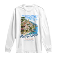 Amalfi Coast Long Sleeve Shirt La Dolce Vita Italy Coastal Village Vintage Mediterranean Paradise
