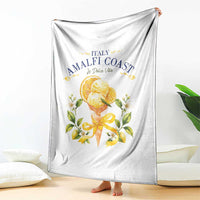 Amalfi Coast Limoncello Gelato Throw Blanket La Dolce Vita Italy Lemon Dessert Summer