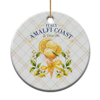 Amalfi Coast Limoncello Gelato Ceramic Ornament La Dolce Vita Italy Lemon Dessert Summer
