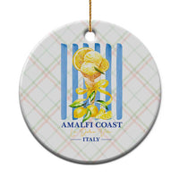 Amalfi Coast Italy Lemon Gelato Ceramic Ornament La Dolce Vita Citrus Summer Travel Vintage Coastal