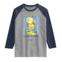 Amalfi Coast Italy Lemon Gelato Raglan Shirt La Dolce Vita Citrus Summer Travel Vintage Coastal