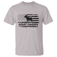 Goat Daddy T Shirt Funny Fathers Day Presents For Goat Dad US Flag
