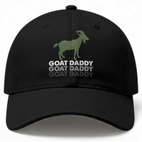 Funny Dad Baseball Cap Funny Goat Daddy Fathers Day Presents For Goat Lovers