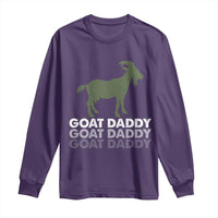 Funny Dad Long Sleeve Shirt Funny Goat Daddy Fathers Day Presents For Goat Lovers