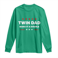 Retro Twin Dad Long Sleeve Shirt Make It A Double Fathers Day