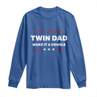 Retro Twin Dad Long Sleeve Shirt Make It A Double Fathers Day