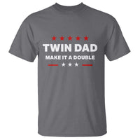 Retro Twin Dad T Shirt Make It A Double Fathers Day