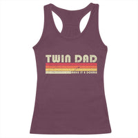 Retro Twin Dad Racerback Tank Top Make It A Double Vintage Cool 70s 80s Style Sunset