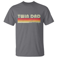 Retro Twin Dad T Shirt Make It A Double Vintage Cool 70s 80s Style Sunset