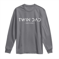 Retro Twin Dad Long Sleeve Shirt Subtle Make It A Double Minimal Fathers Day